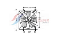 Fan, radiator HD7510 Ava Quality Cooling