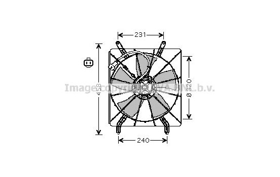 Fan, radiator HD7513 Ava Quality Cooling