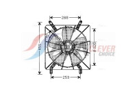 Fan, radiator HD7519 Ava Quality Cooling