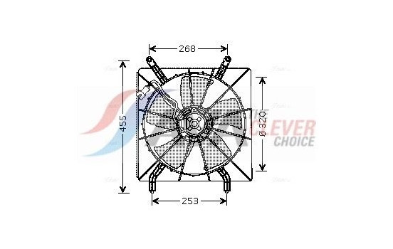 Fan, radiator HD7519 Ava Quality Cooling