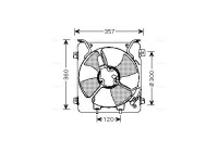 Fan, radiator HD7523 Ava Quality Cooling