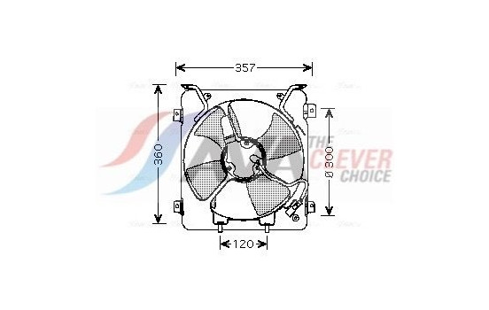 Fan, radiator HD7523 Ava Quality Cooling