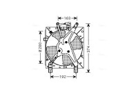 Fan, radiator HD7524 Ava Quality Cooling