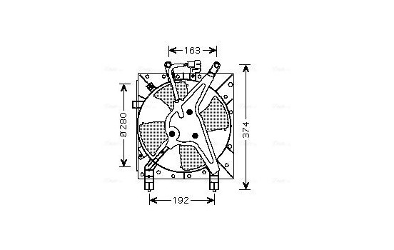 Fan, radiator HD7524 Ava Quality Cooling