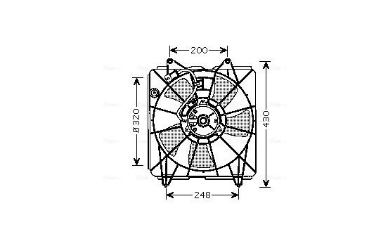 Fan, radiator HD7525 Ava Quality Cooling