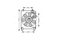 Fan, radiator HD7526 Ava Quality Cooling