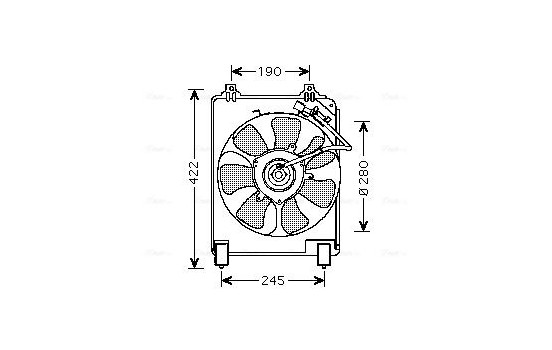 Fan, radiator HD7526 Ava Quality Cooling