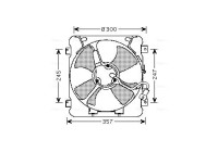 Fan, radiator HD7527 Ava Quality Cooling