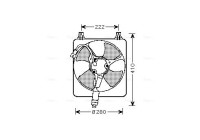 Fan, radiator HD7528 Ava Quality Cooling