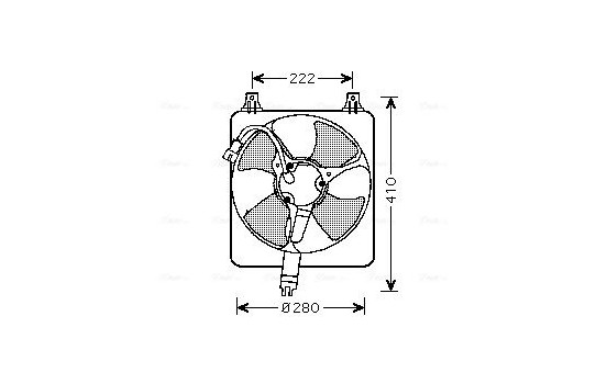 Fan, radiator HD7528 Ava Quality Cooling