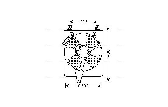 Fan, radiator HD7529 Ava Quality Cooling