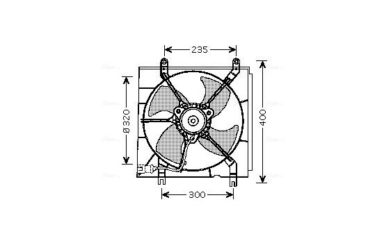 Fan, radiator HD7530 Ava Quality Cooling