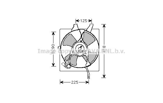 Fan, radiator HD7532 Ava Quality Cooling