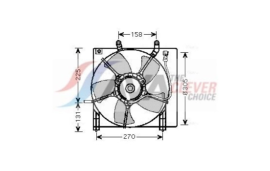 Fan, radiator HD7534 Ava Quality Cooling