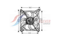 Fan, radiator HY7508 Ava Quality Cooling