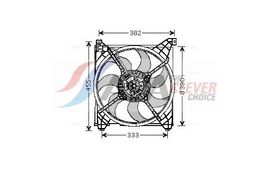 Fan, radiator HY7508 Ava Quality Cooling