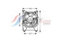 Fan, radiator HY7514 Ava Quality Cooling