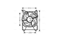 Fan, radiator HY7516 Ava Quality Cooling