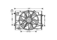 Fan, radiator HY7519 Ava Quality Cooling