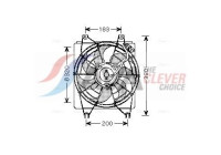 Fan, radiator HY7522 Ava Quality Cooling