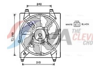 Fan, radiator HY7543 Ava Quality Cooling