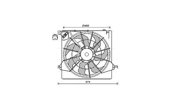 Fan, radiator HY7562 Ava Quality Cooling