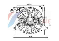 Fan, radiator HY7562 Ava Quality Cooling