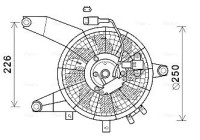 Fan, radiator HY7564 Ava Quality Cooling