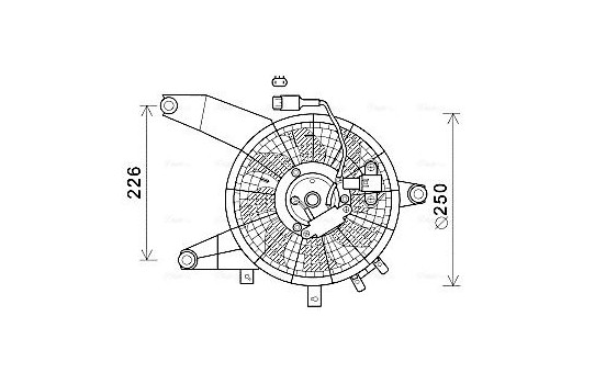 Fan, radiator HY7564 Ava Quality Cooling