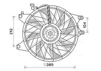 Fan, radiator HY7565 Ava Quality Cooling