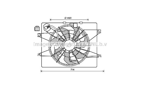 Fan, radiator HY7566 Ava Quality Cooling