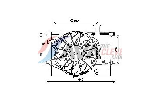 Fan, radiator HY7567 Ava Quality Cooling