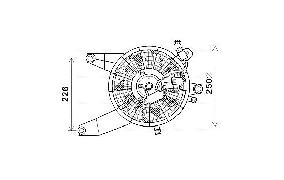 Fan, radiator HY7569 Ava Quality Cooling