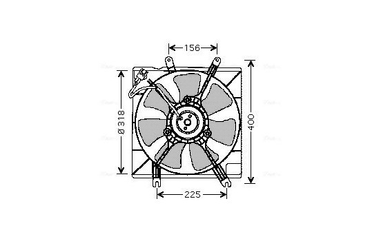 Fan, radiator KA7501 Ava Quality Cooling