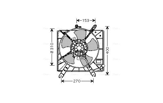Fan, radiator KA7505 Ava Quality Cooling