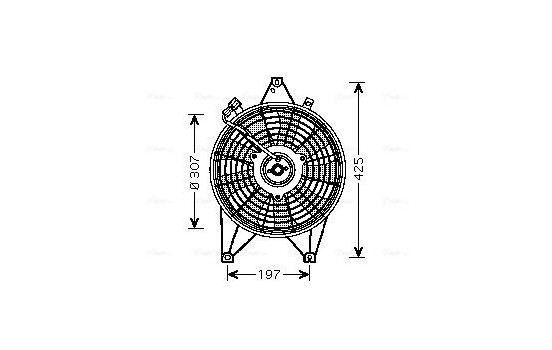 Fan, radiator KA7511 Ava Quality Cooling
