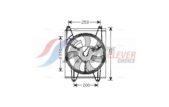 Fan, radiator KA7513 Ava Quality Cooling