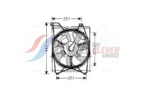 Fan, radiator KA7516 Ava Quality Cooling