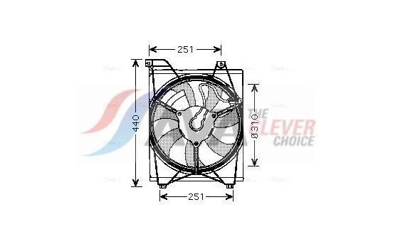 Fan, radiator KA7516 Ava Quality Cooling