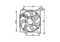 Fan, radiator KA7517 Ava Quality Cooling