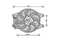 Fan, radiator KA7518 Ava Quality Cooling