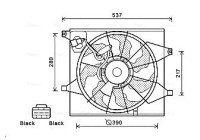 Fan, radiator KA7524 Ava Quality Cooling