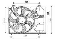 Fan, radiator KA7527 Ava Quality Cooling