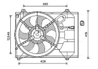 Fan, radiator KA7533 Ava Quality Cooling