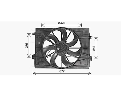 Fan, radiator KA7544 Ava Quality Cooling