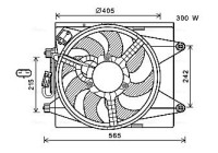 Fan, radiator LC7501 Ava Quality Cooling