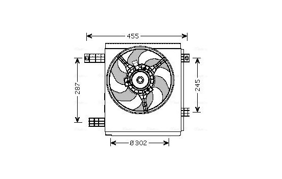 Fan, radiator MC7501 Ava Quality Cooling