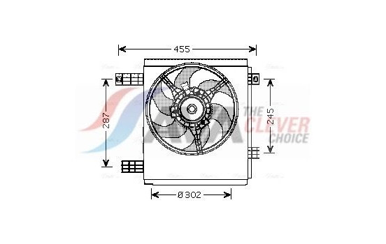 Fan, radiator MC7501 Ava Quality Cooling