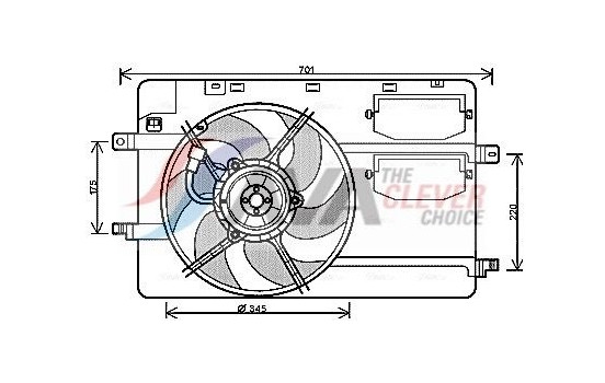 Fan, radiator MC7506 Ava Quality Cooling