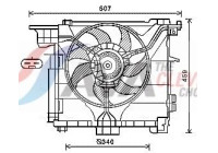 Fan, radiator MC7507 Ava Quality Cooling